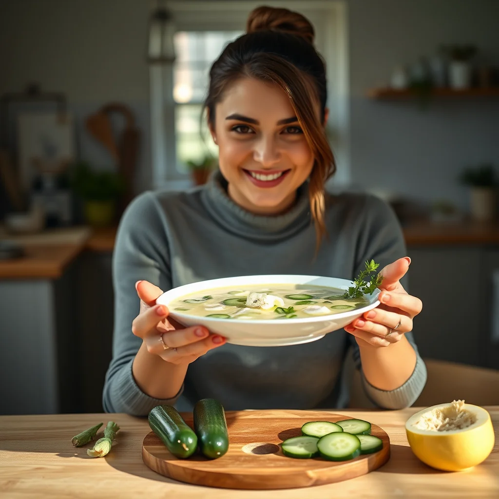 Chilled Cucumber and Watercress Soup – vegetarian recipe