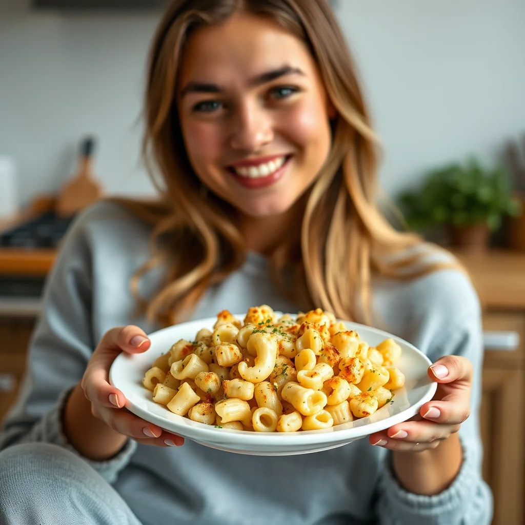 Baked Macaroni and Cheese with Cauliflower – vegetarian recipe