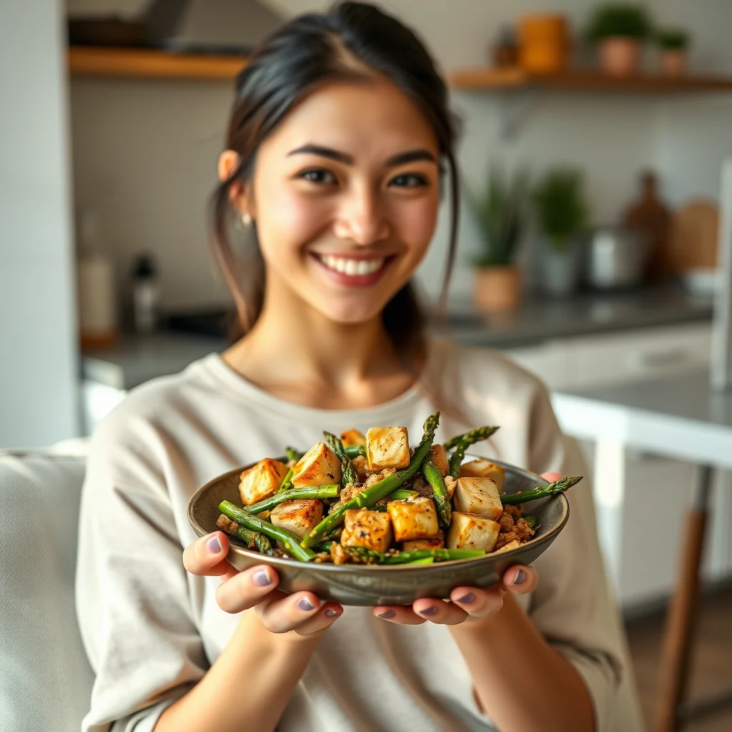 Ginger Tofu & Asparagus Stir-Fry – vegetarian recipe