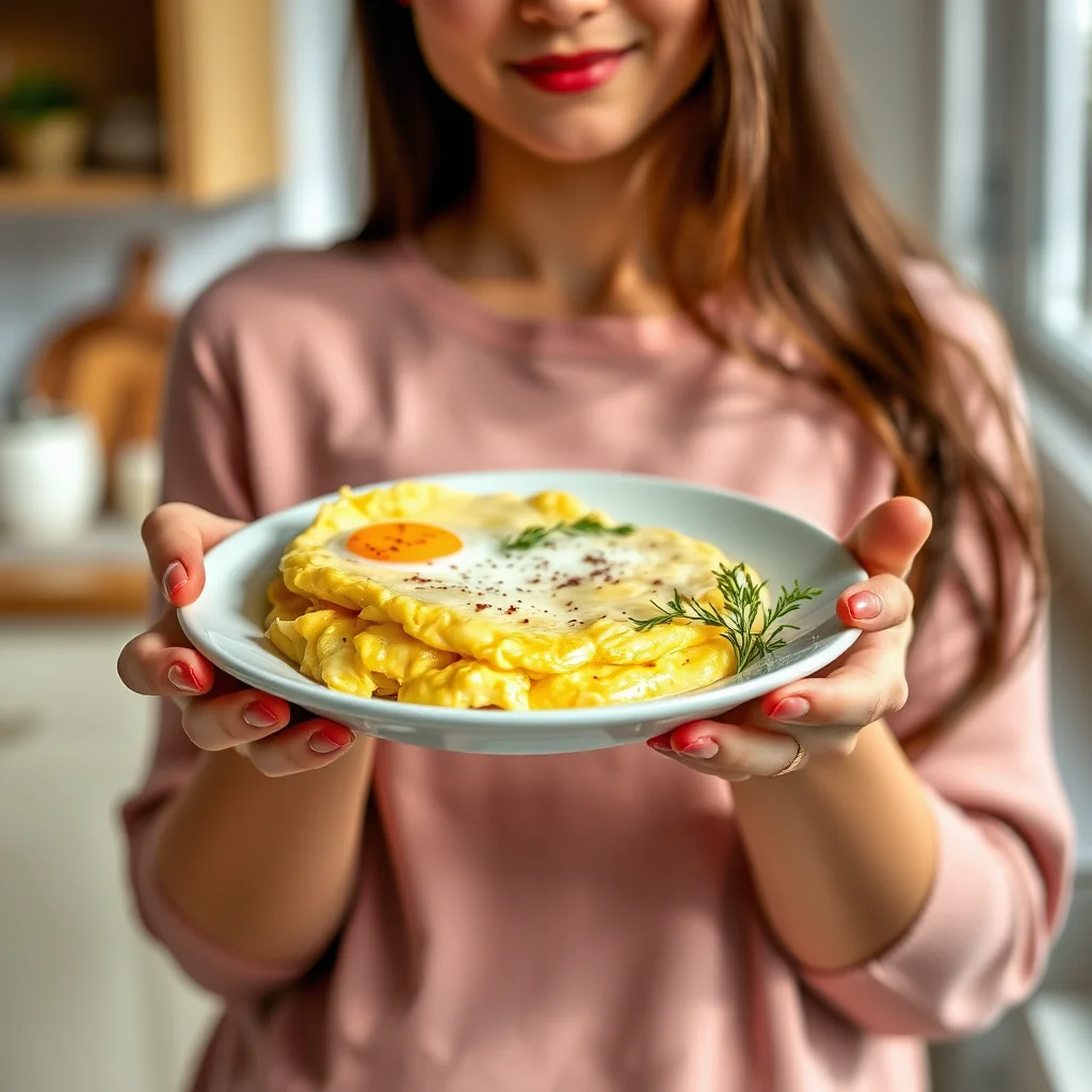 Creamy Boursin Omelet – vegetarian recipe