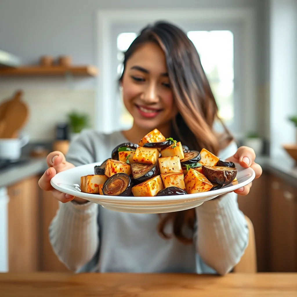 Spicy Tofu and Eggplant Stir-Fry – vegetarian recipe