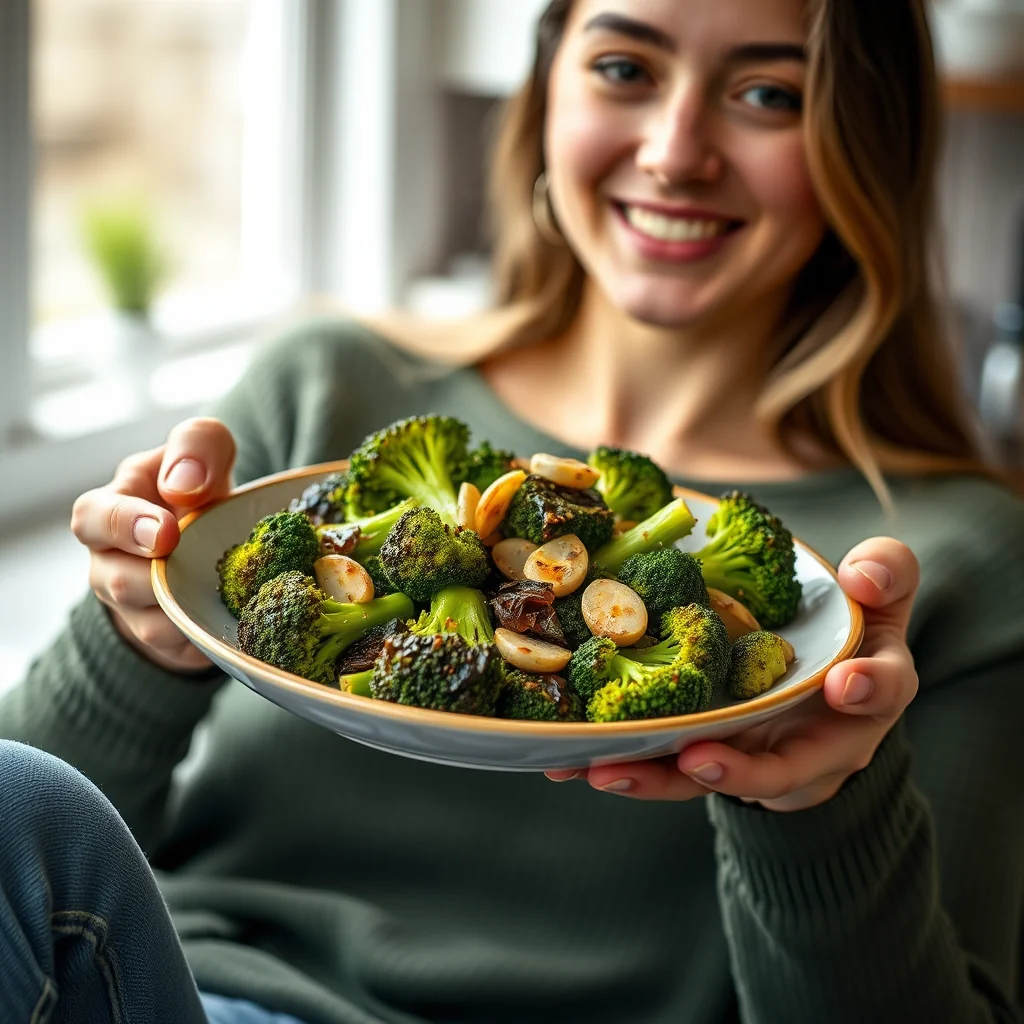 Braised Broccoli with White Wine and Garlic – vegetarian recipe