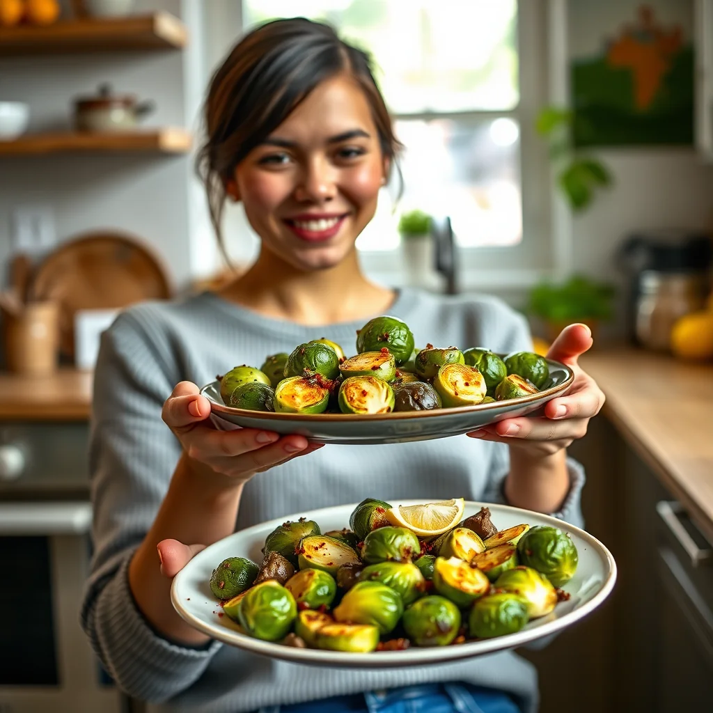 Addictive Lemon-Tamari Butter Brussels Sprouts – vegetarian recipe