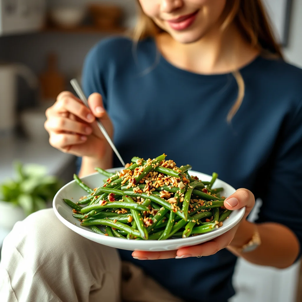 Toasted Sesame Green Bean Salad – vegetarian recipe