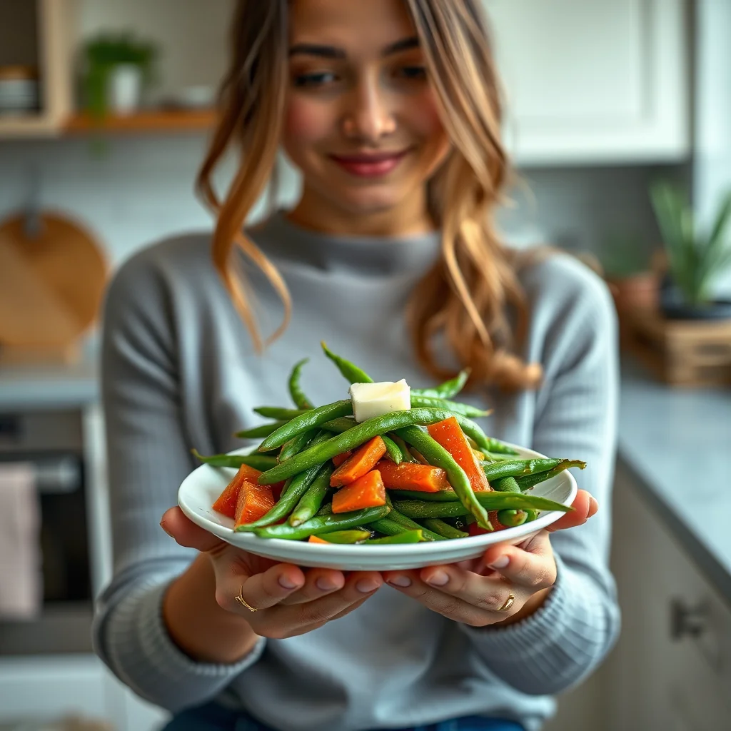 Honey-Glazed Sugar Snap Peas with Carrots – vegetarian recipe