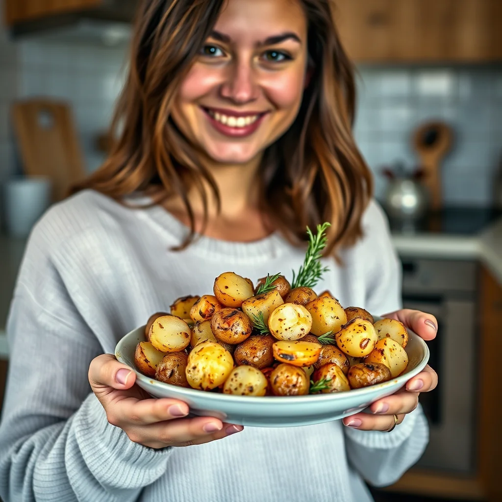 Rustic Rosemary Roasted Potatoes – vegetarian recipe