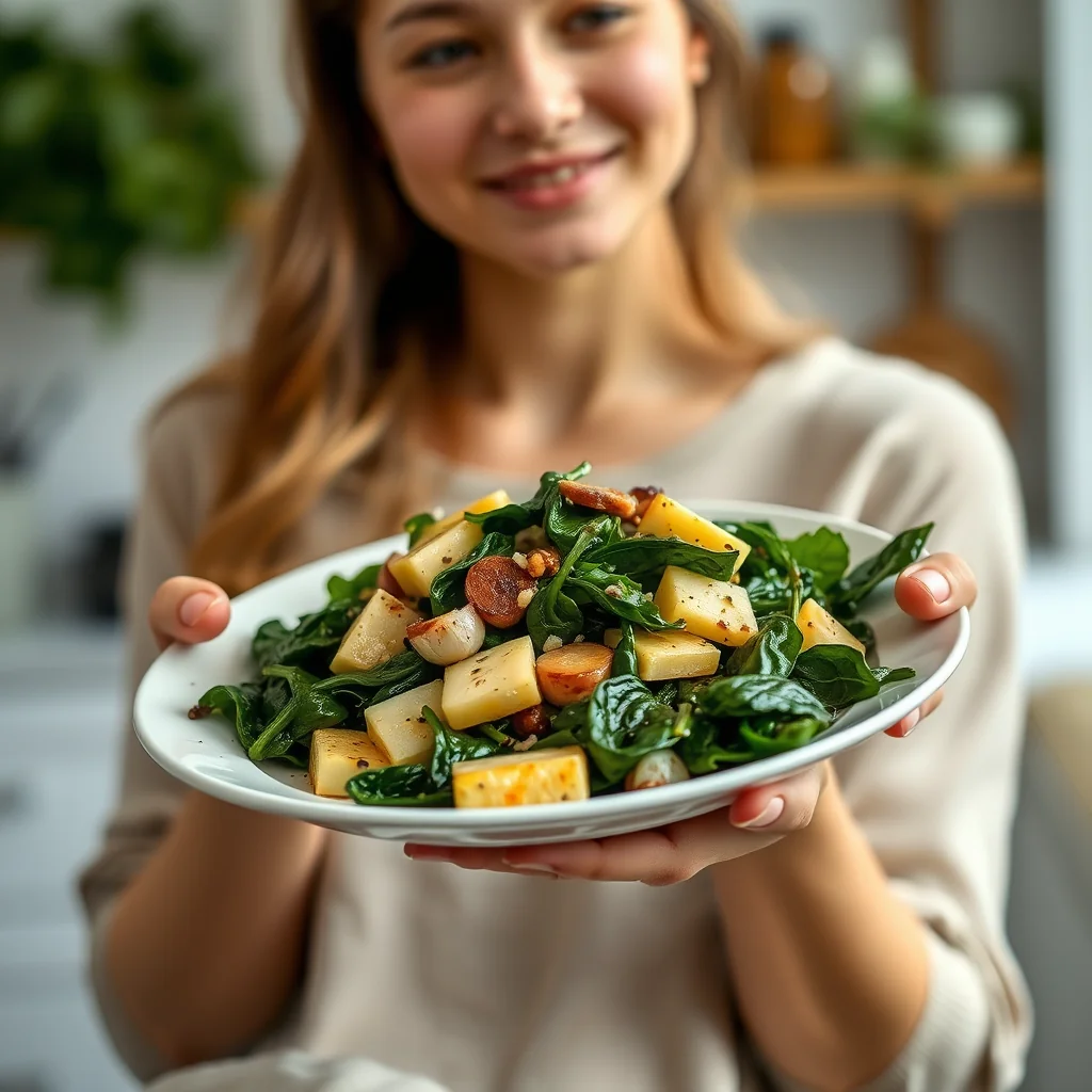 The Best Sautéed Greens with Garlic – vegetarian recipe