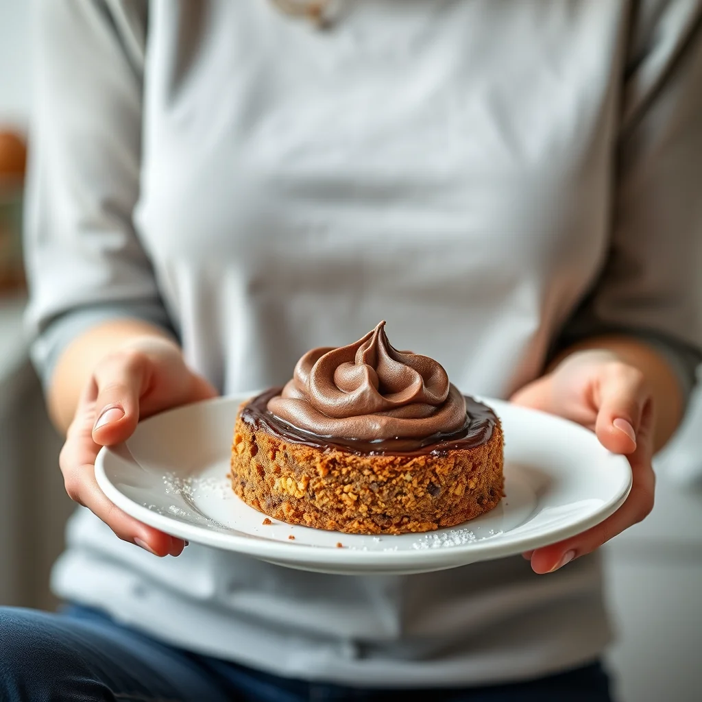 Walnut Torte with Whipped Chocolate Ganache – vegetarian recipe