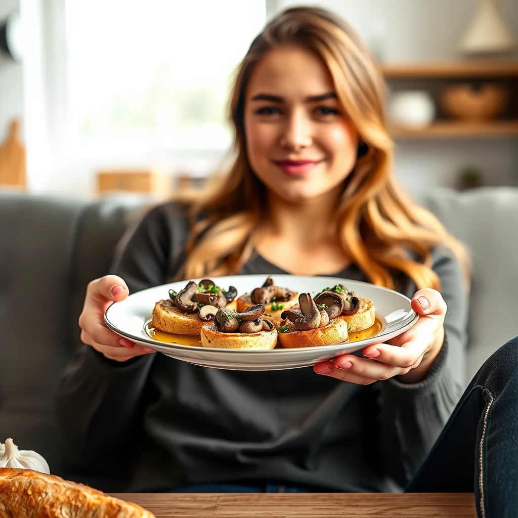 Savory Mushroom Crostini – vegetarian recipe