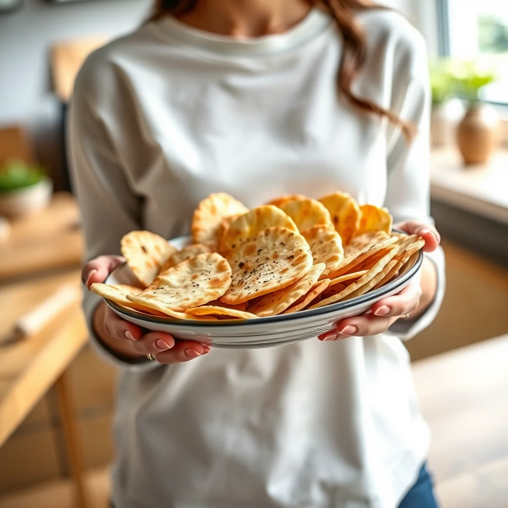 Simple Homemade Pita Chips – vegetarian recipe
