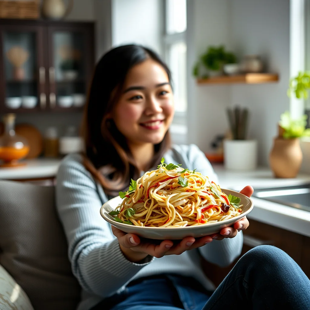Cellophane Noodle Salad with Sesame-Lime Dressing – vegetarian recipe