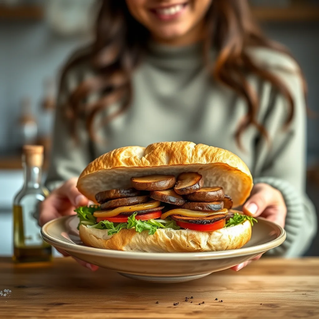 Vegetarian Portobello Muffuletta Sandwich – vegetarian recipe