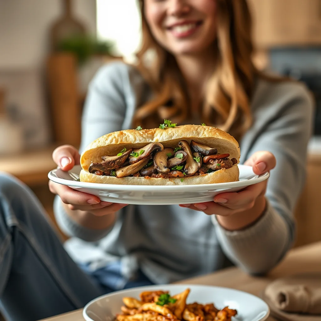 Vegetarian Oyster Mushroom Po Boy Sandwich – vegetarian recipe