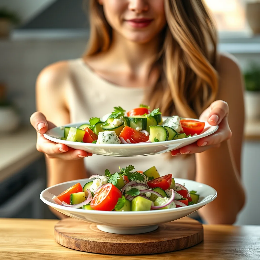 Creamy Cucumber Cilantro Salad – vegetarian recipe