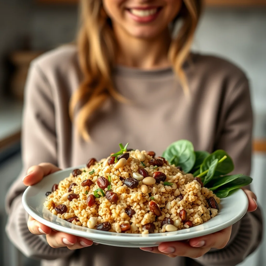 Sicilian Couscous with Raisins and Pine Nuts – vegetarian recipe