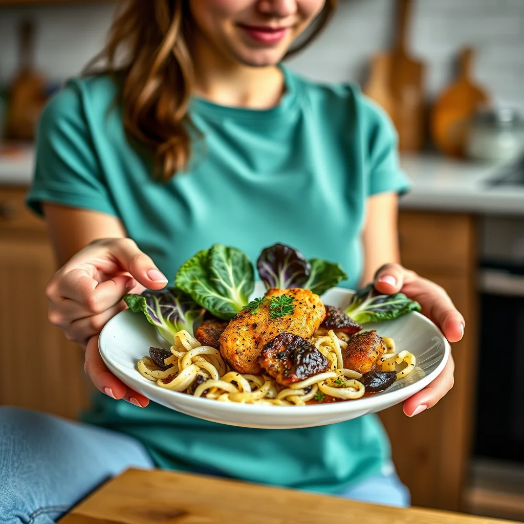 Savory Seitan and Radicchio Skillet – vegetarian recipe