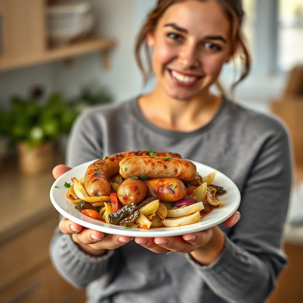 One-Pan Vegetarian Sausage and Cabbage Skillet – vegetarian recipe