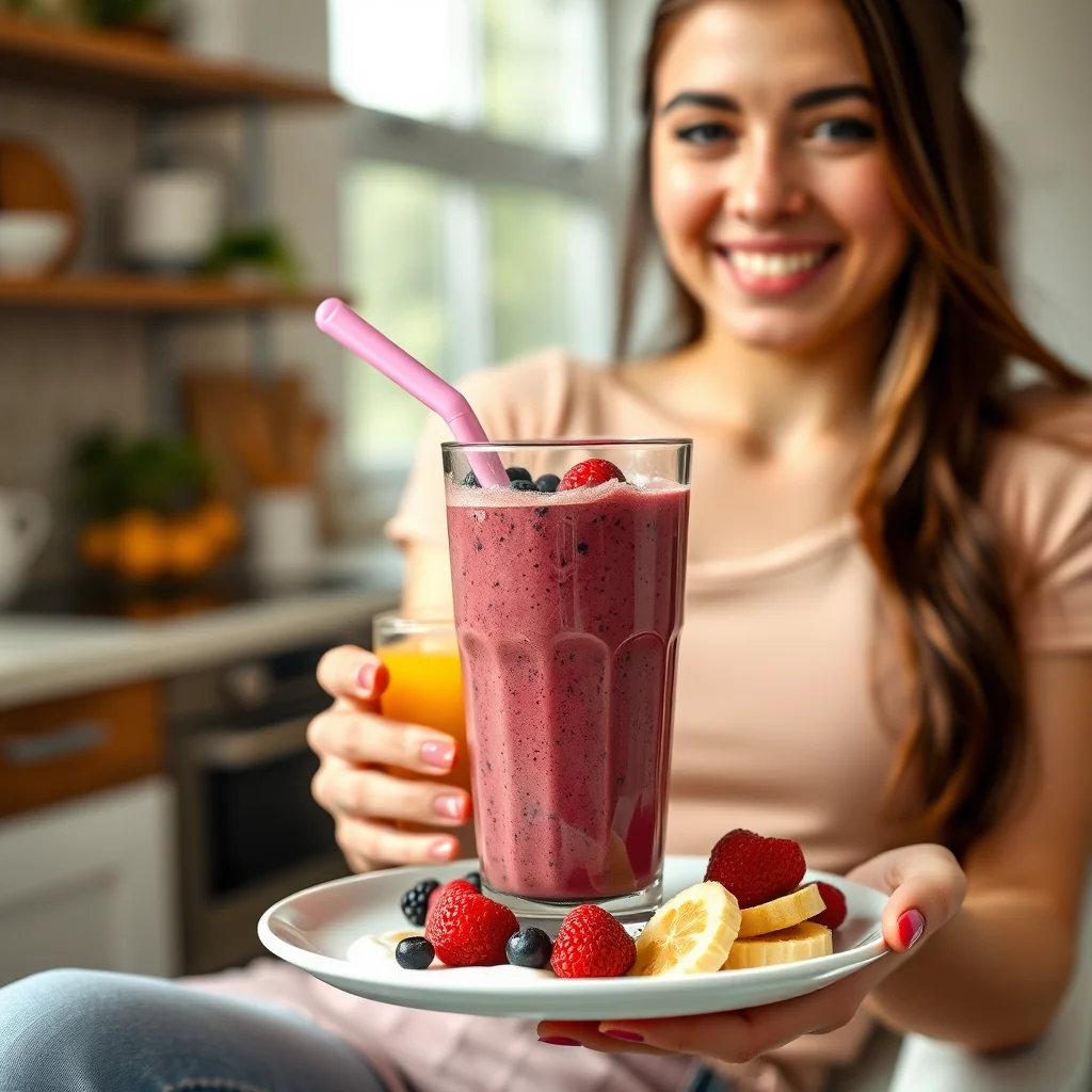 Berry Protein Power Smoothie – vegetarian recipe