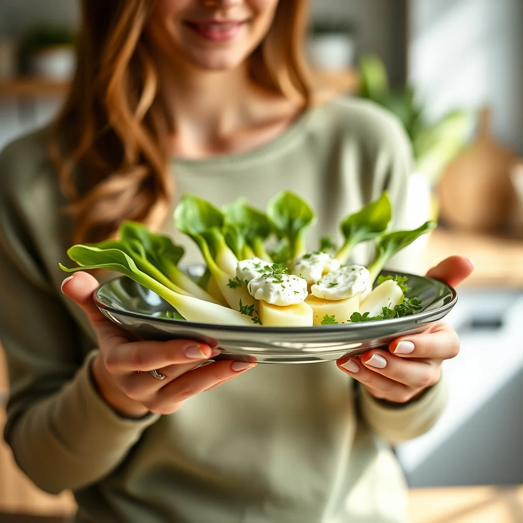 Endive Spears with Herb Cheese – vegetarian recipe