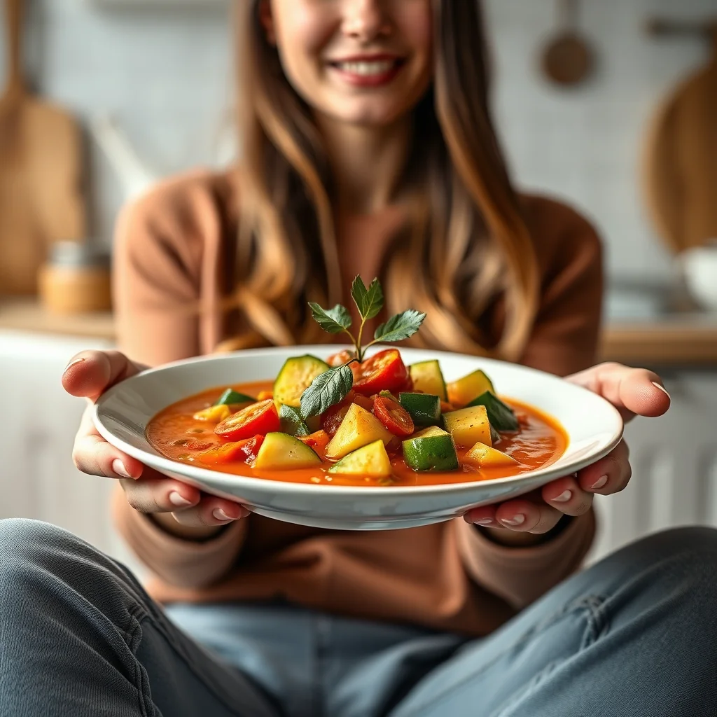 Louki Shorba (Zucchini in Light Tomato Broth) – vegetarian recipe