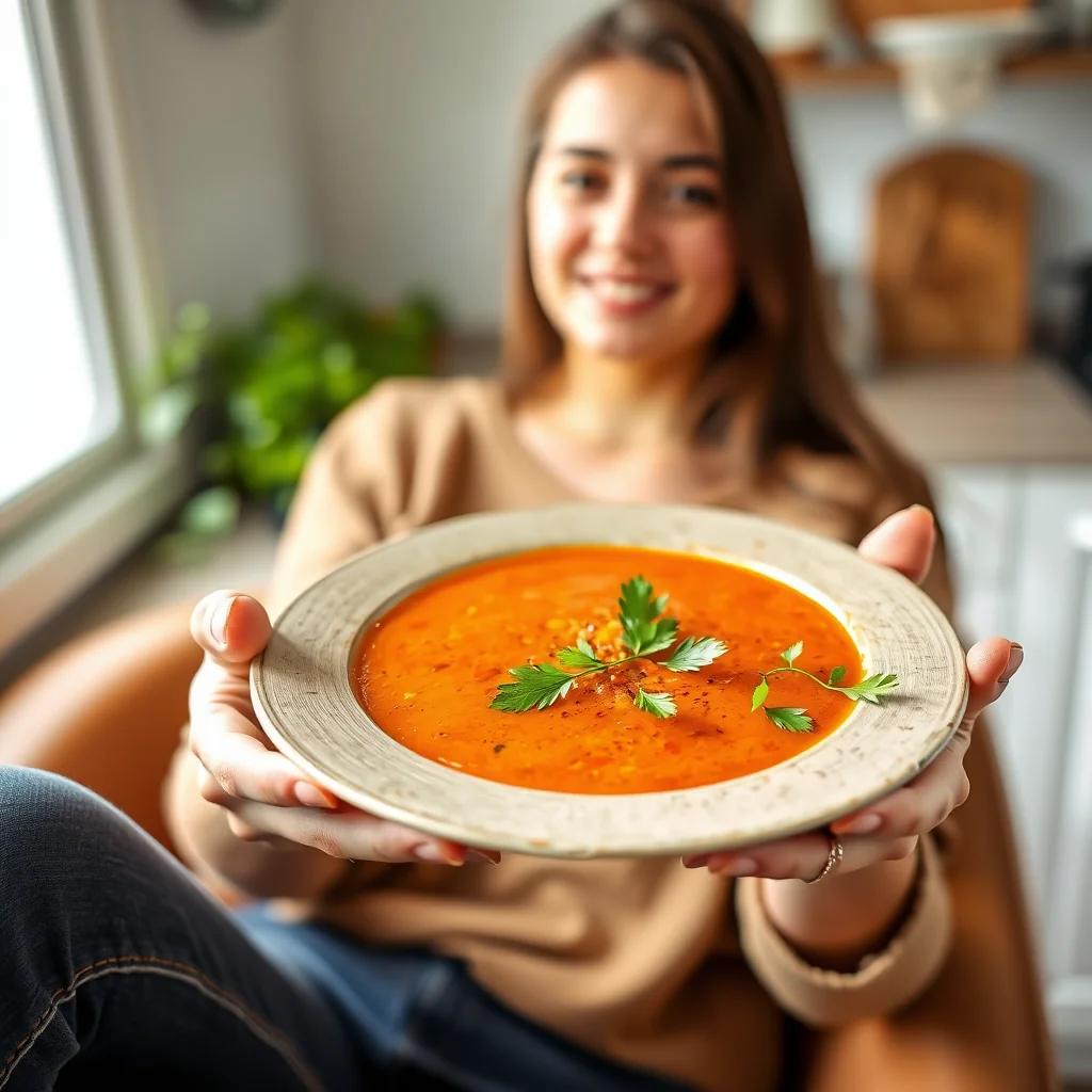 Authentic Garden Tomato Soup (Tamatar Shorba) – vegetarian recipe