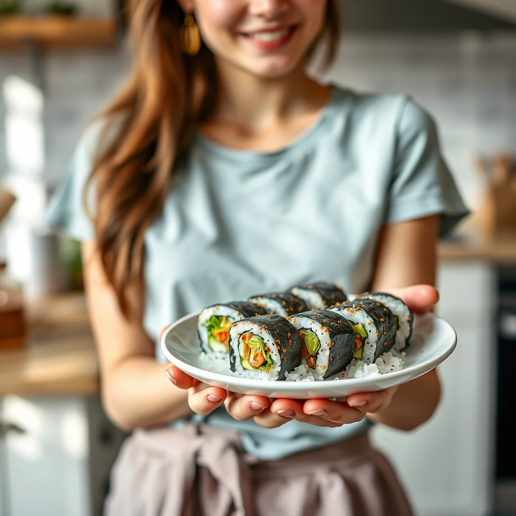 Spicy Sprout Sushi Rolls – vegetarian recipe