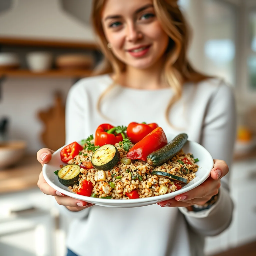 Grilled Vegetable and Quinoa Salad – vegetarian recipe