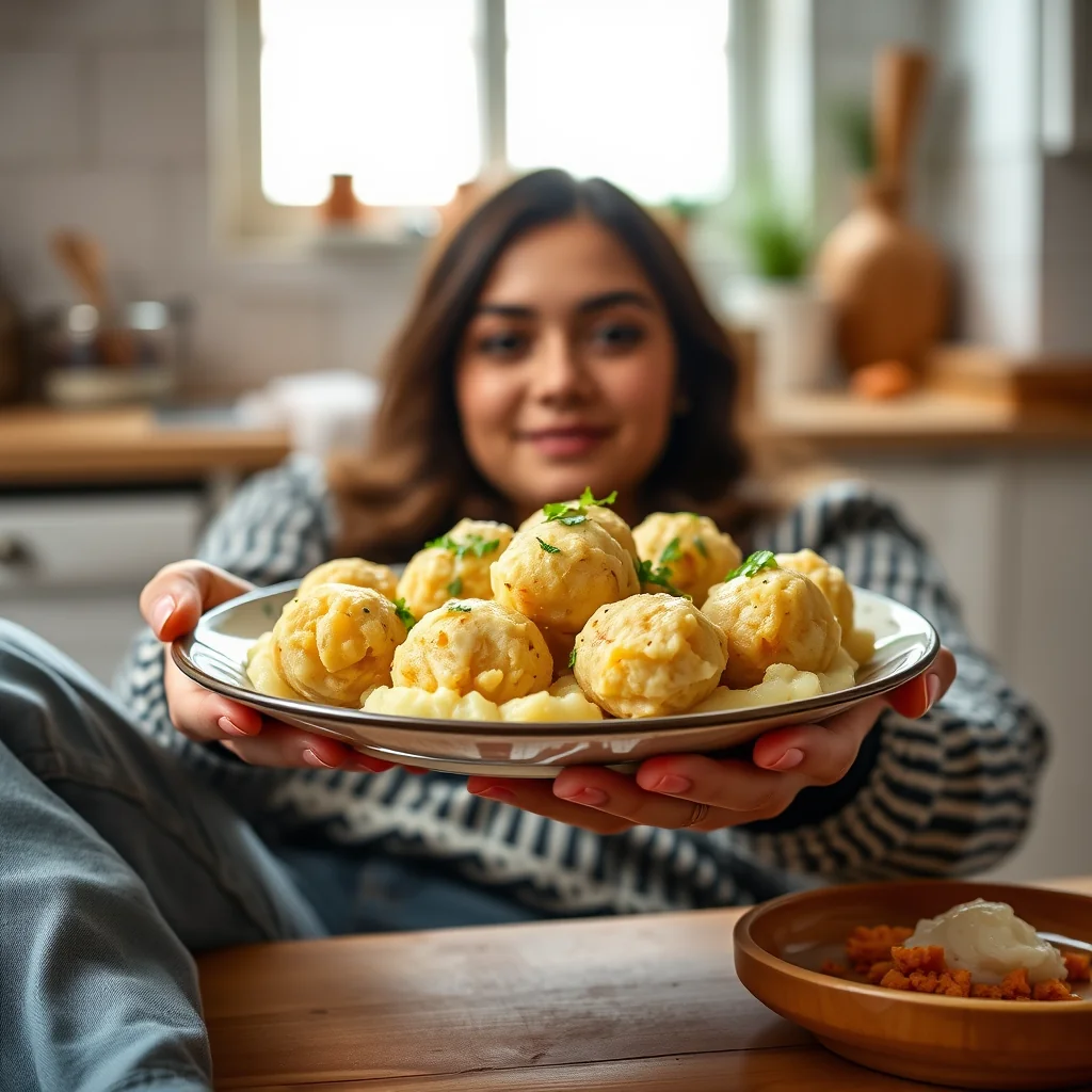 Mashed Potato Balls with Horseradish MASALA ALOO BHARTA – vegetarian recipe