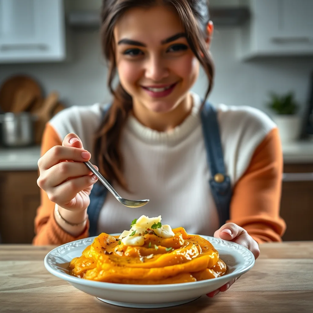 Butternut Squash Purée with Coconut KADDU BHARTA – vegetarian recipe