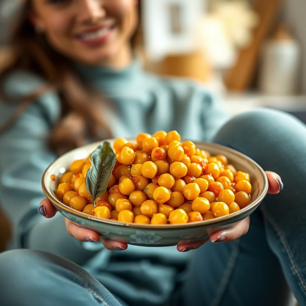 Tender Chickpeas in Golden Karhi Sauce KABLI CHANA KARHI – vegetarian recipe