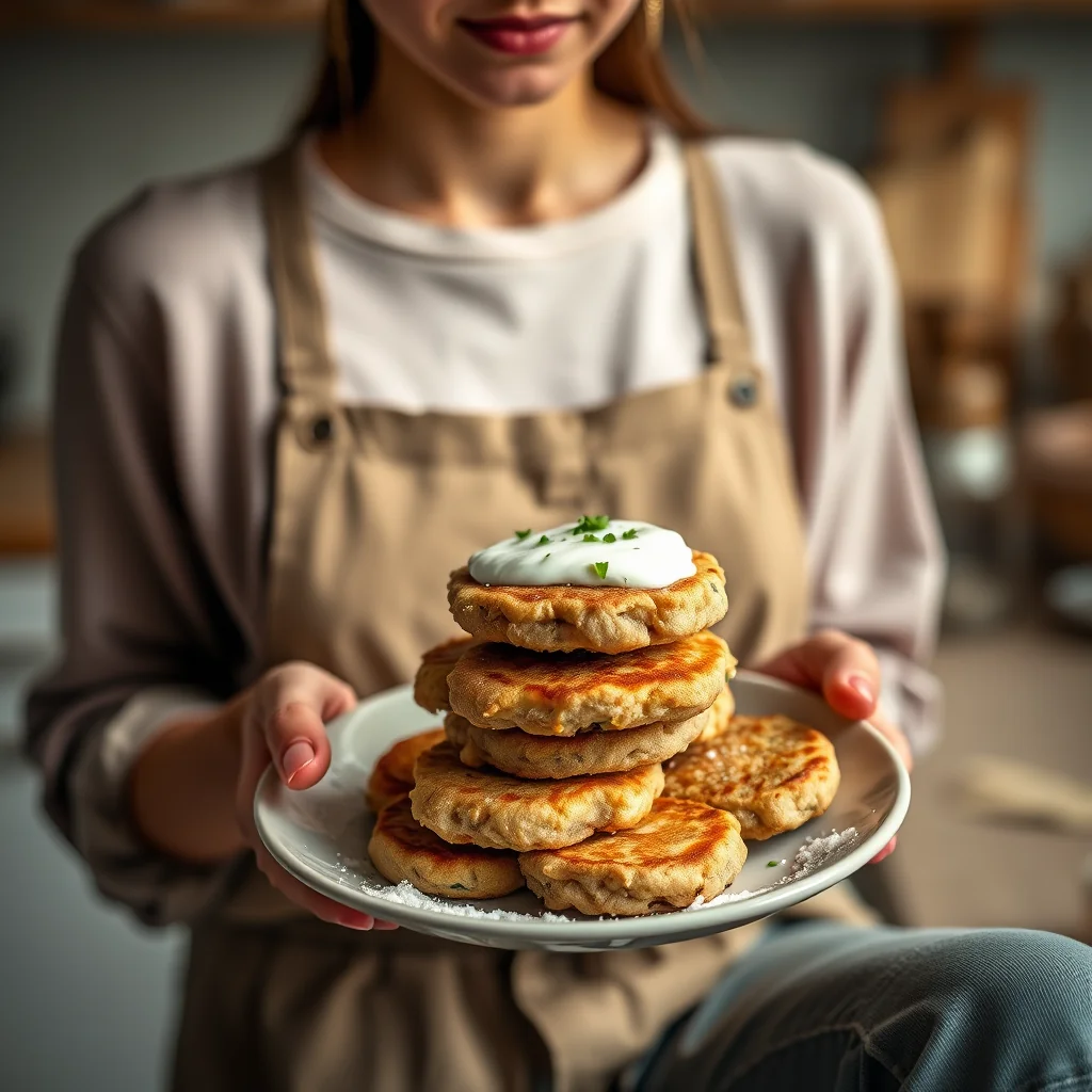 Buckwheat Flour Fritters in Lemon-Pepper Yogurt EKADASEE KOT – vegetarian recipe