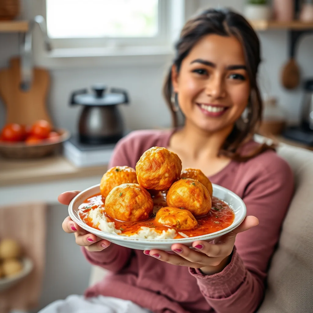 Deep-Fried Chenna Cheese Balls in Fragrant Tomato Gravy CHEN – vegetarian recipe