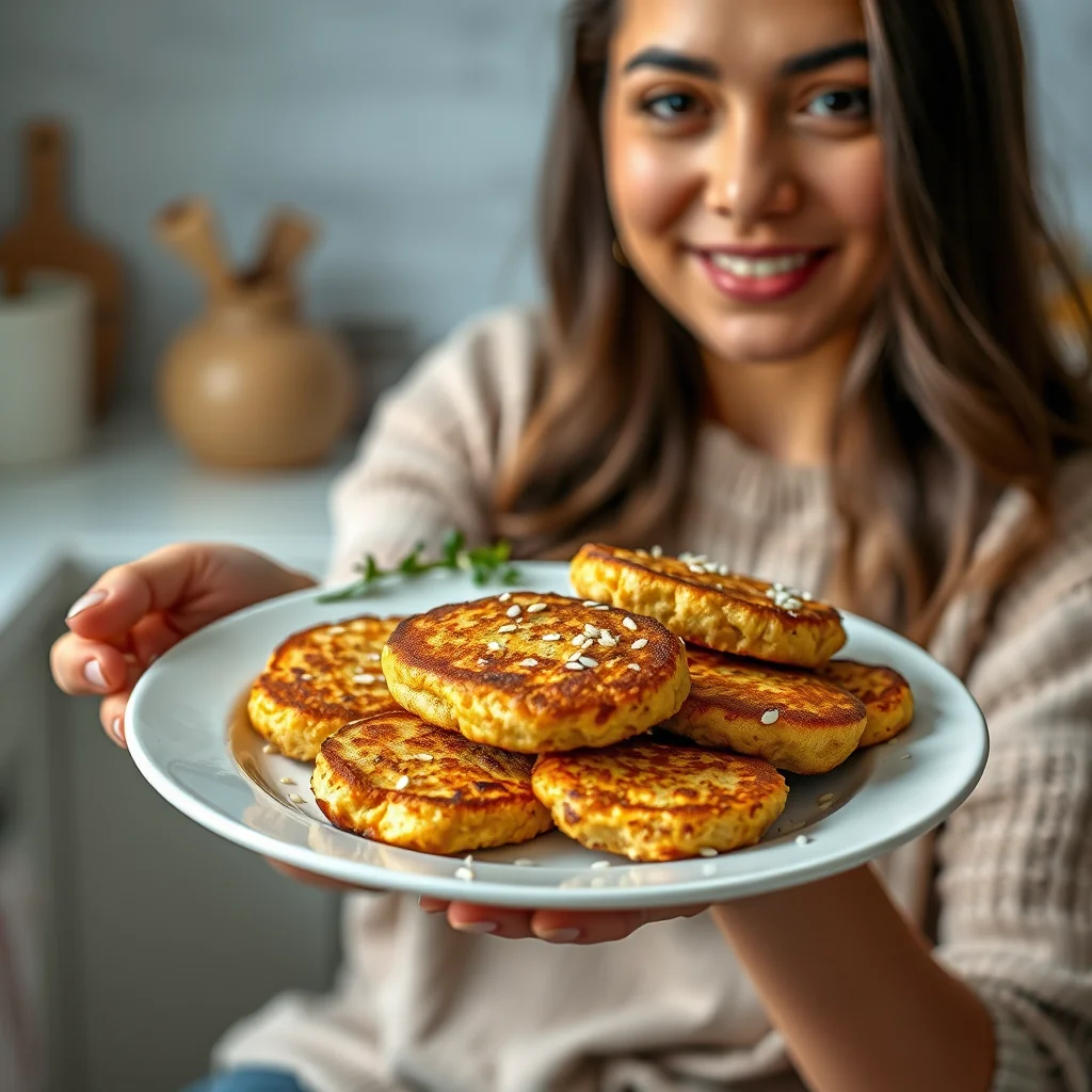 Pan-Fried Chenna Cheese Patties with Poppy Seeds – vegetarian recipe