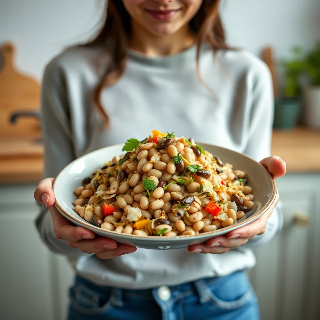 Sprouted Mung Bean Salad with Water Chestnuts – vegetarian recipe