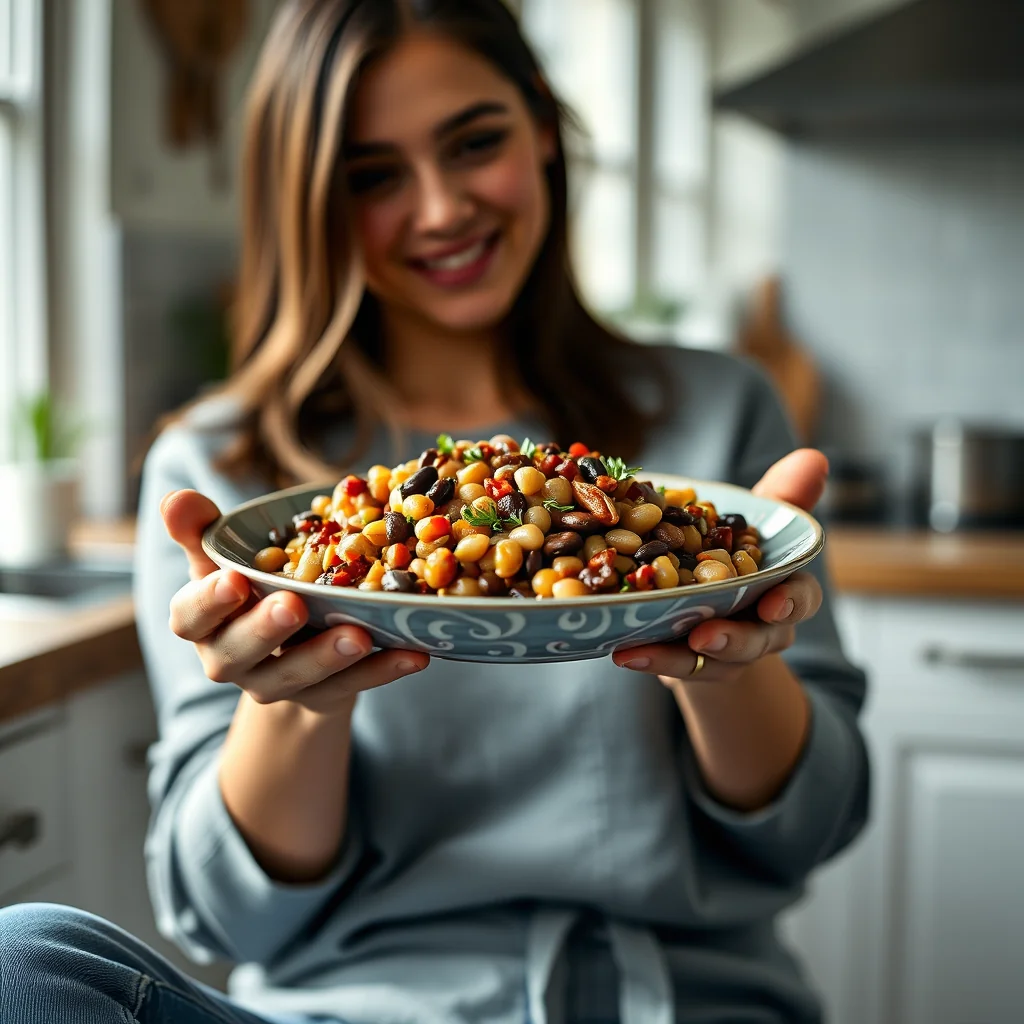 Mixed Bean Salad with Rajma Kabli Chana Fennel – vegetarian recipe