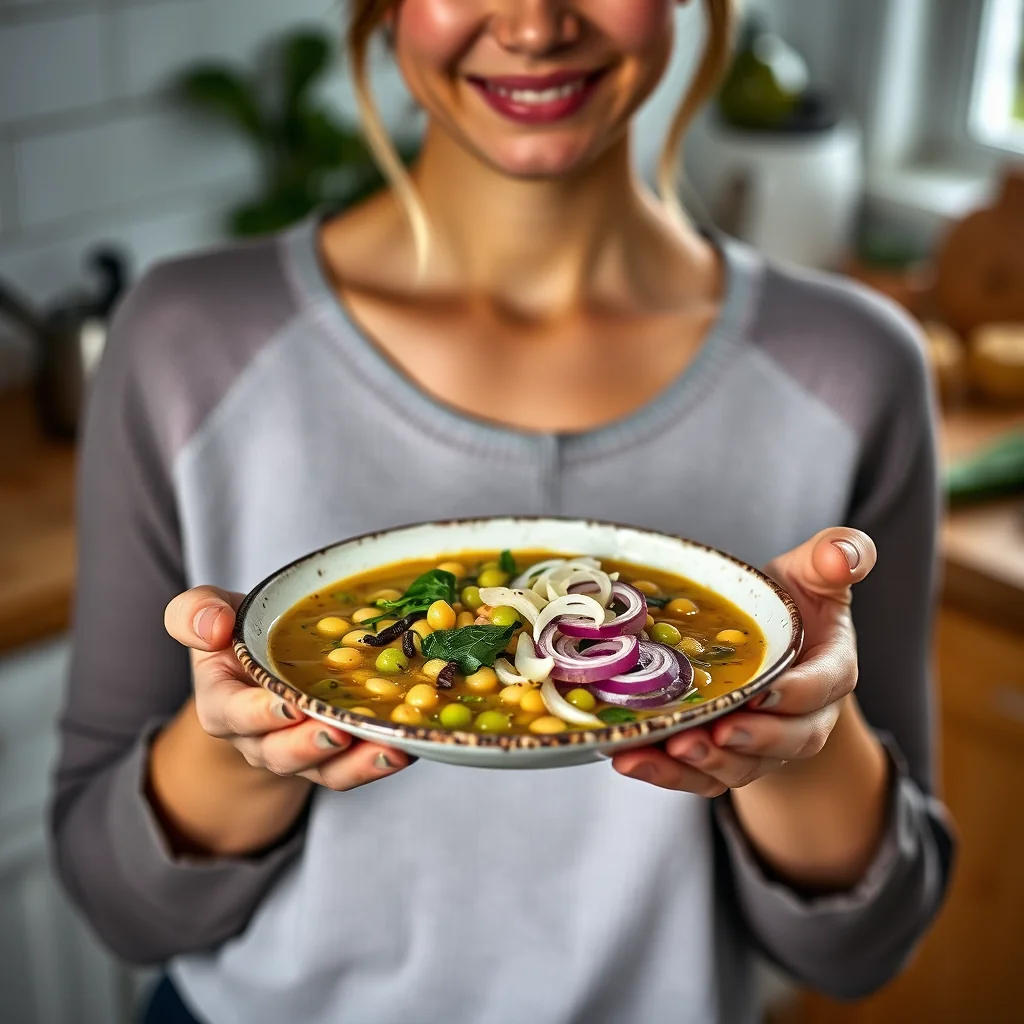 Vibrant Fennel and Spinach Split Pea Soup – vegetarian recipe