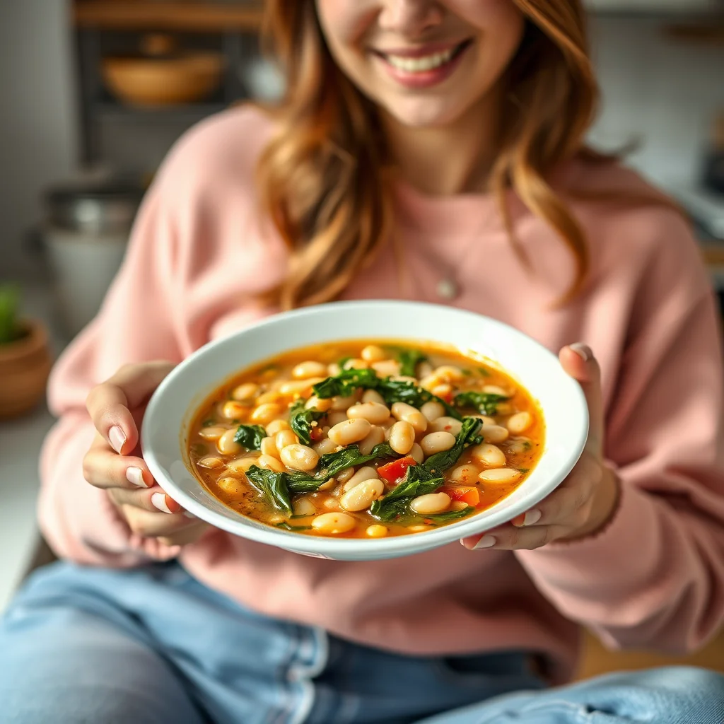 Hearty White Bean and Chard Soup – vegetarian recipe
