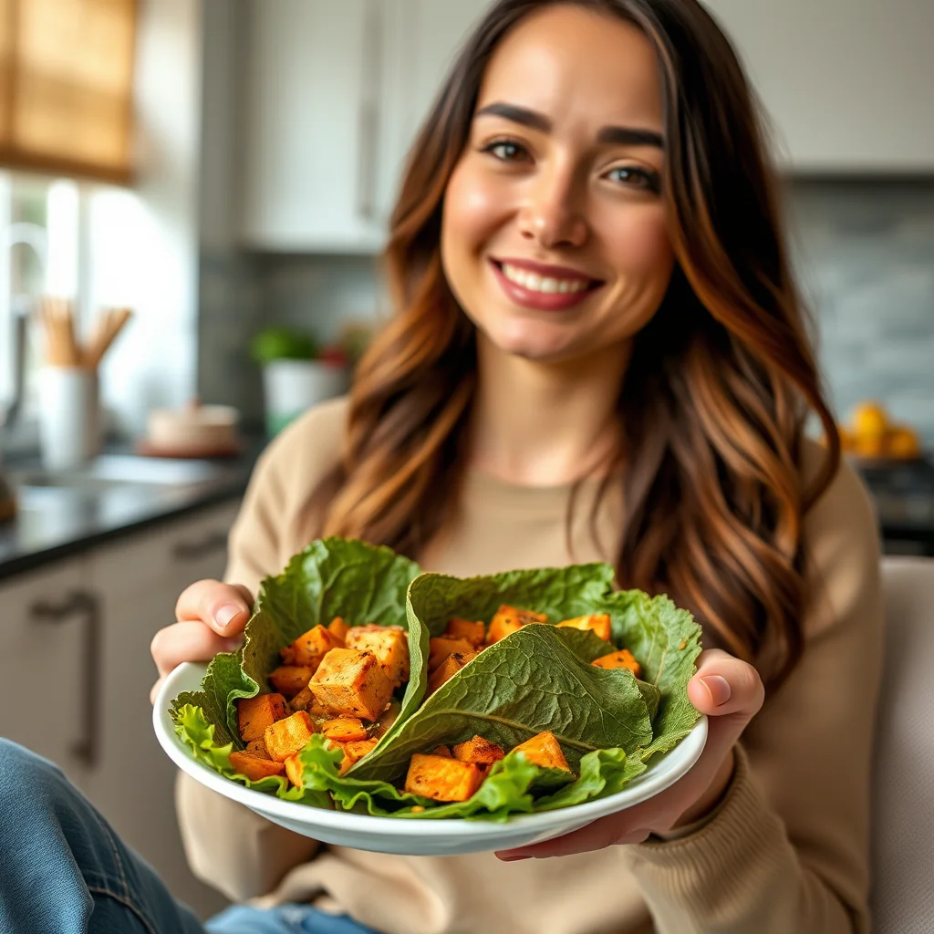 Sweet Potato & Tofu Collard Wraps – vegetarian recipe