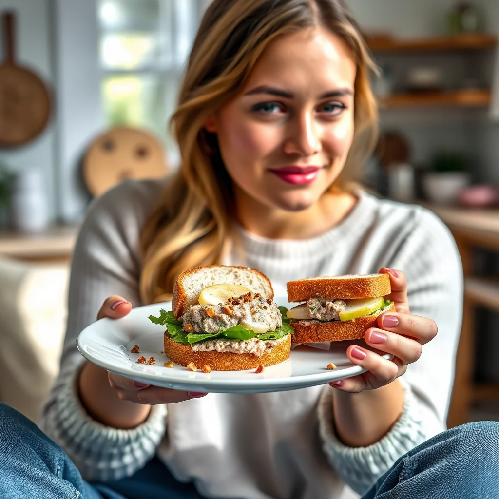 Walnut Pâté and Pear Sandwich – vegetarian recipe
