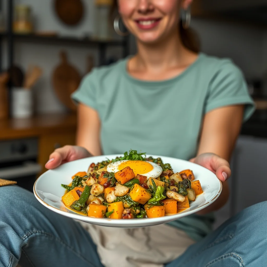 Butternut Squash and Greens Kuku (Persian Egg Bake) – vegetarian recipe