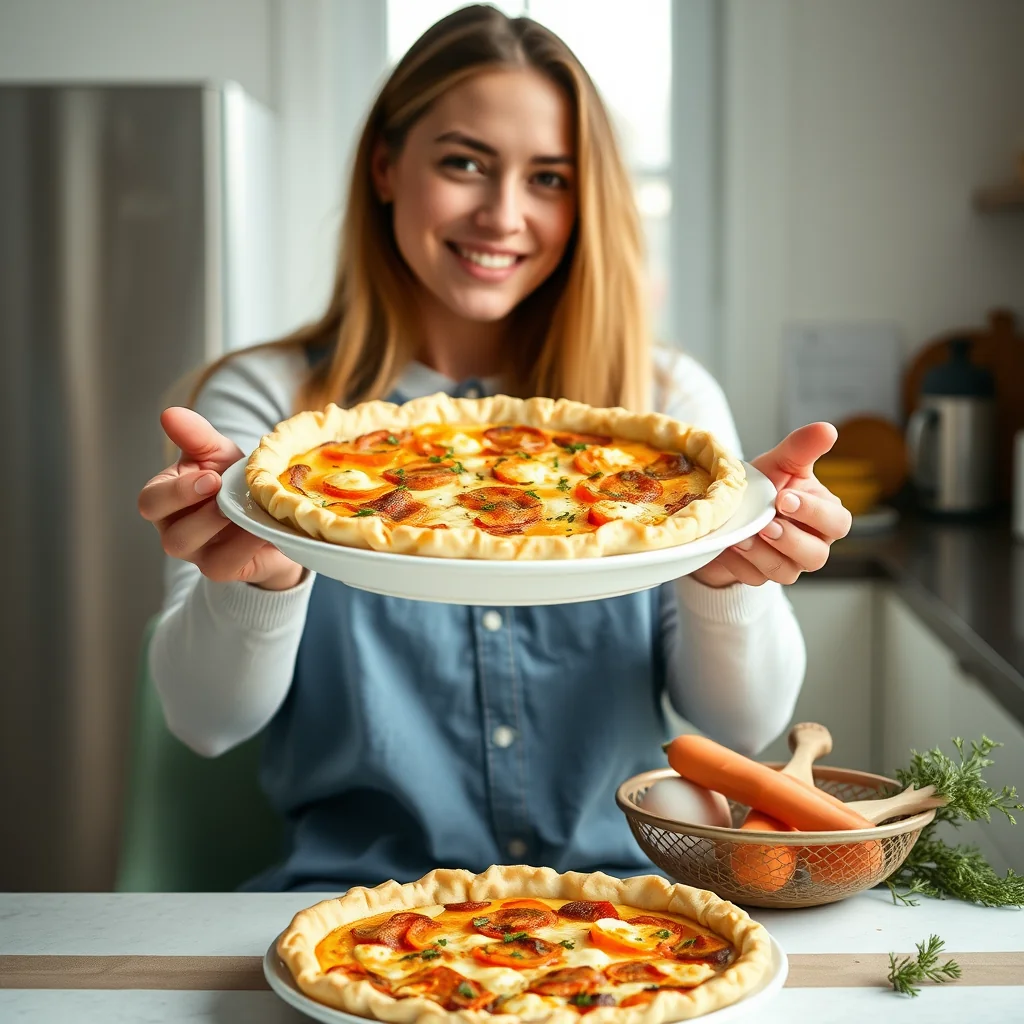 Carrot and Ricotta Quiche in a Phyllo Crust – vegetarian recipe