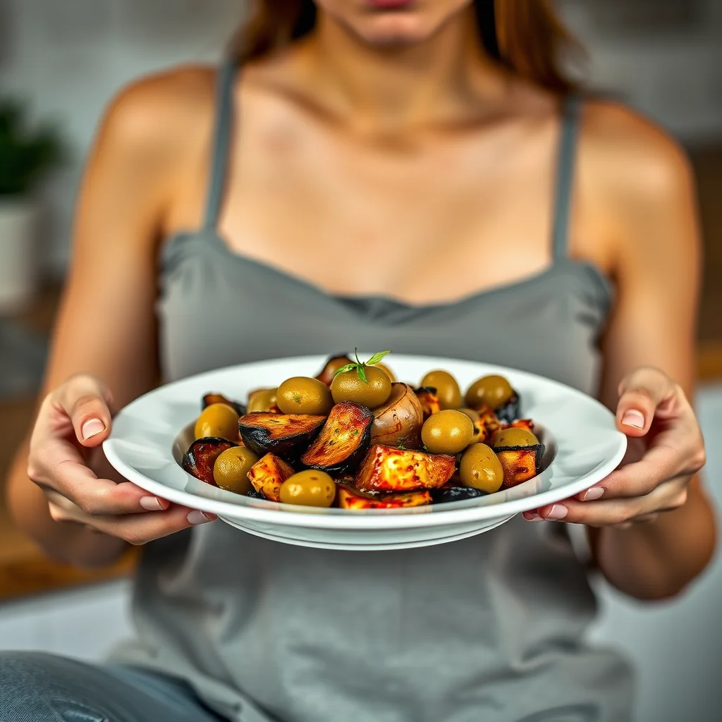 Eggplant and Olive Shakshuka – vegetarian recipe