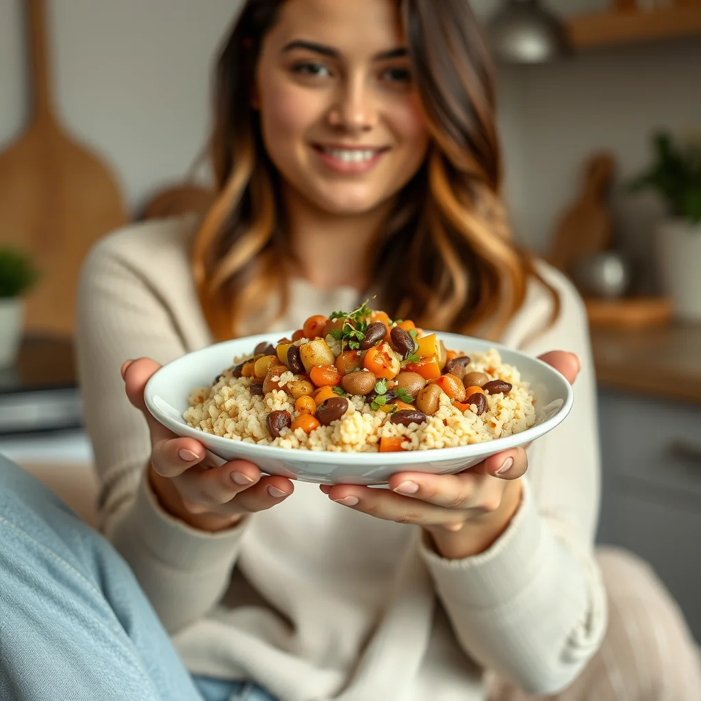 Couscous and Bean Pilaf – vegetarian recipe