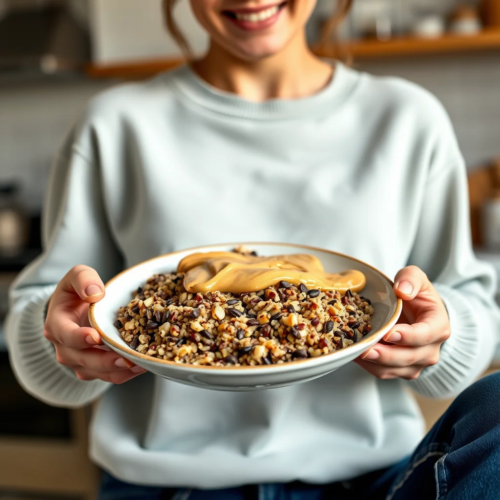 Chocolate Peanut Butter Breakfast Quinoa – vegetarian recipe