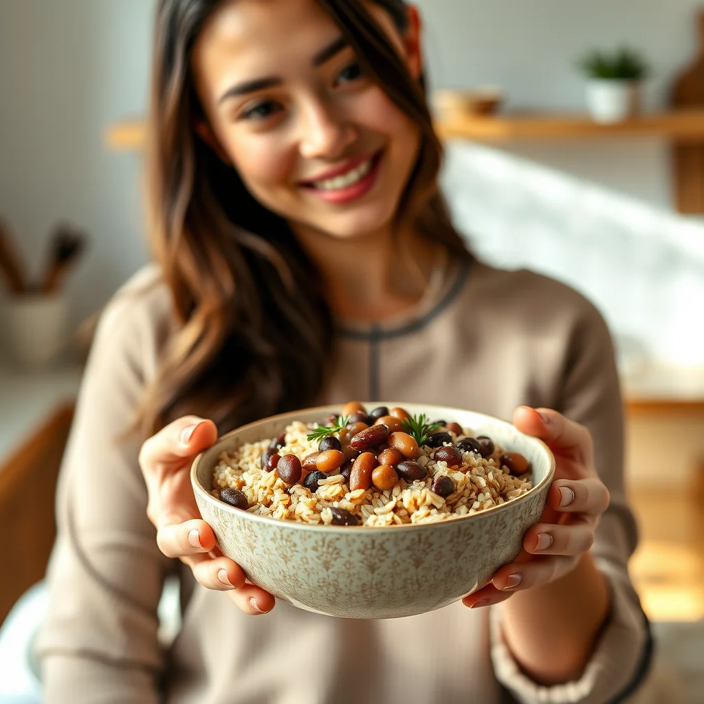 Adzuki Bean and Barley Rice Bowl – vegetarian recipe
