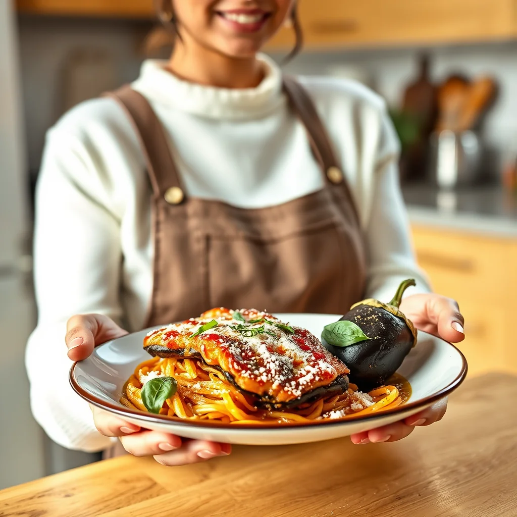 Crispy Fried Eggplant Parmigiana – vegetarian recipe