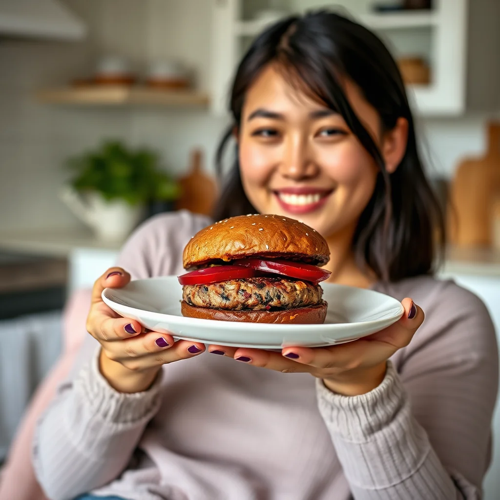 Grill-Worthy Beet and Tempeh Burgers – vegetarian recipe