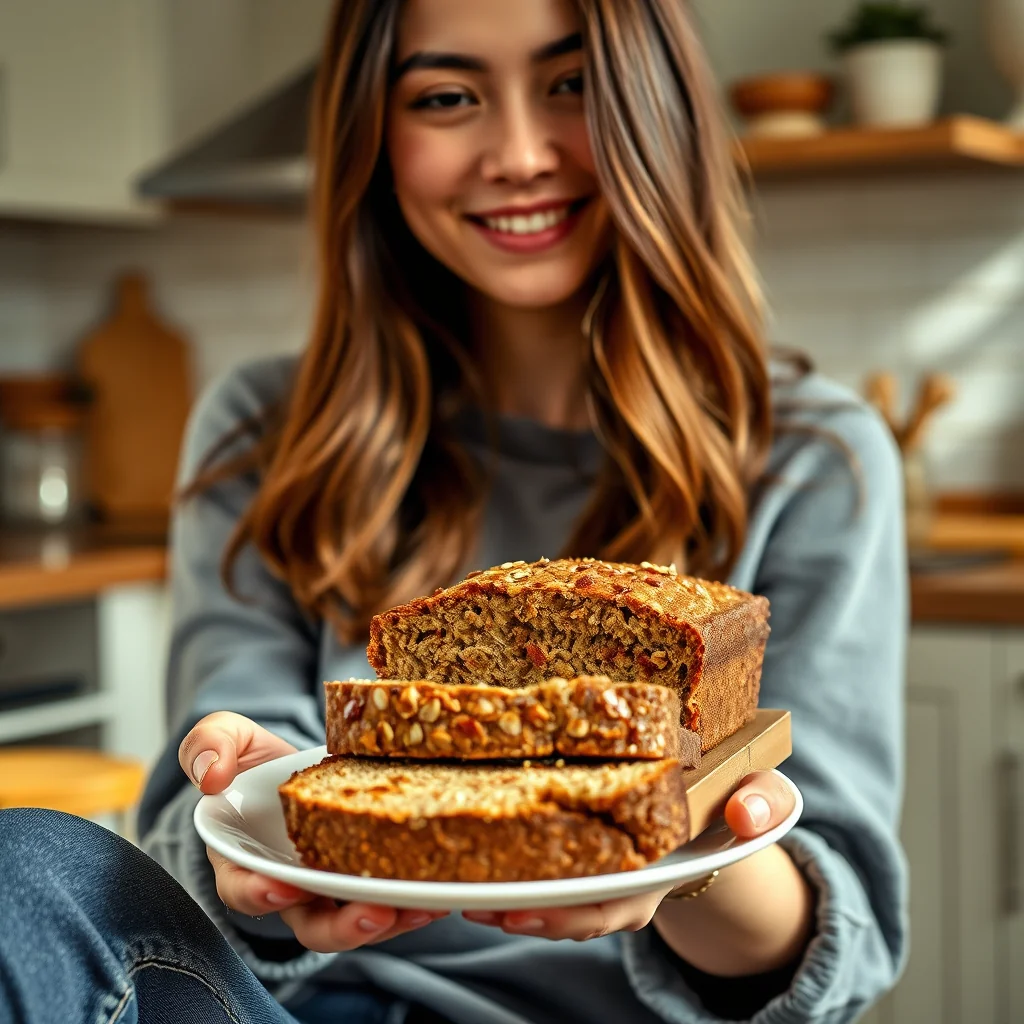 No-Knead Honey Oat Loaf – vegetarian recipe