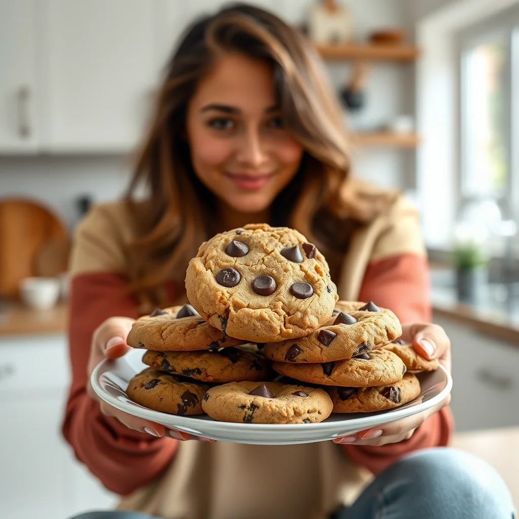 Vegan Peanut Butter Chocolate Chip Cookies – vegetarian recipe