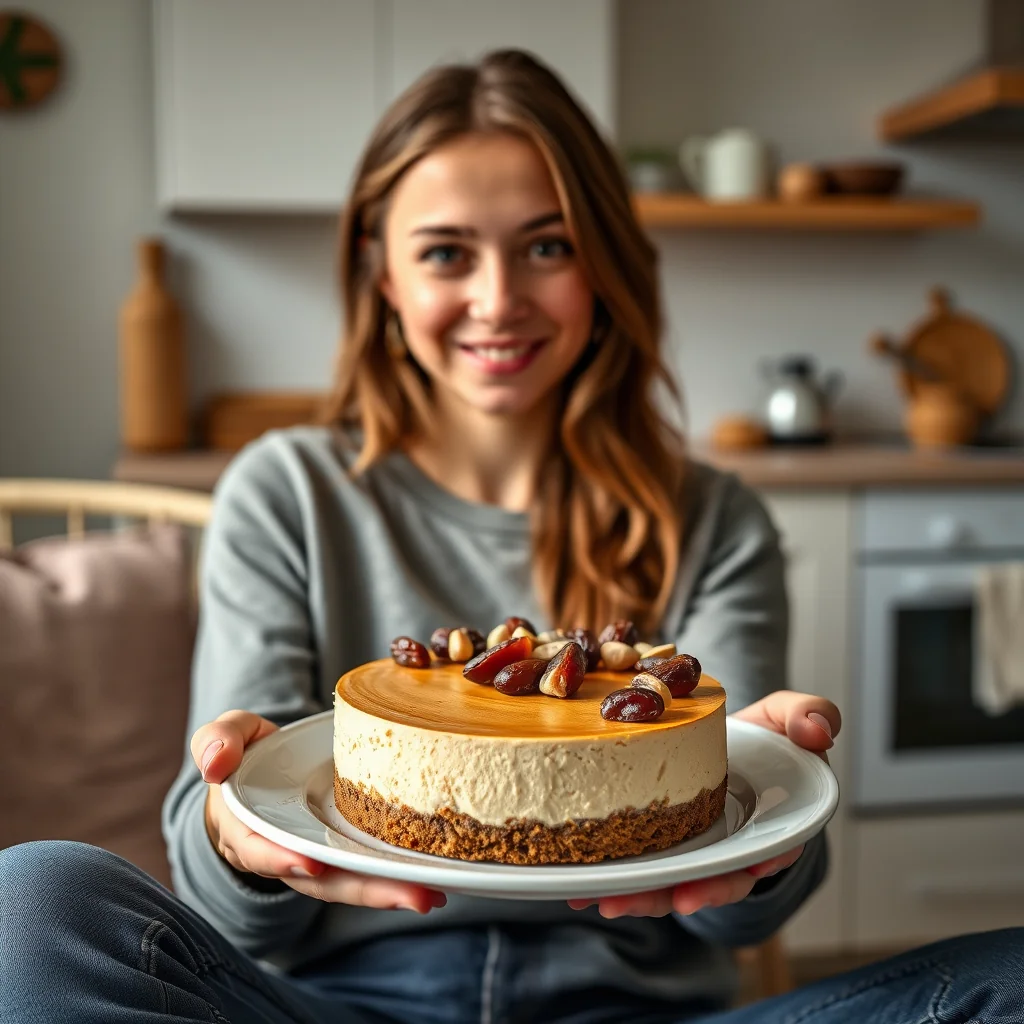 No-Bake Vegan Cashew Cheesecake – vegetarian recipe